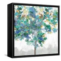 Climbing Blue-Eva Watts-Framed Stretched Canvas