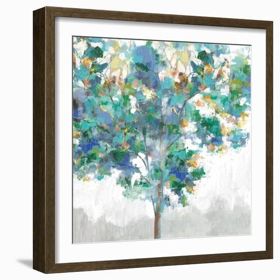 Climbing Blue-Eva Watts-Framed Art Print