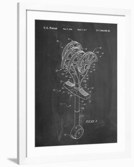 Climbing Cam, Omega Pacific Link Cam Patent-null-Framed Art Print