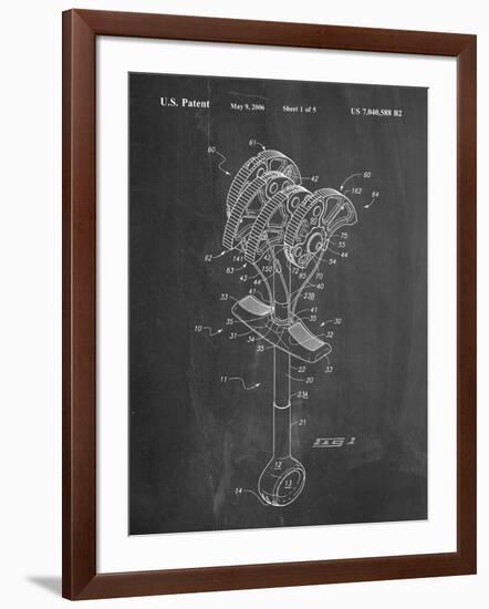 Climbing Cam, Omega Pacific Link Cam Patent-null-Framed Art Print