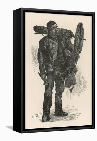 Climbing Chimney Sweep-null-Framed Stretched Canvas