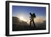 Climbing, Corno Grande, Campo Imperatore, Gran Sasso National Park, Abruzze, Italy (Mr)-Norbert Eisele-Hein-Framed Photographic Print