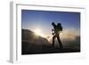 Climbing, Corno Grande, Campo Imperatore, Gran Sasso National Park, Abruzze, Italy (Mr)-Norbert Eisele-Hein-Framed Photographic Print