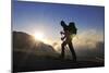 Climbing, Corno Grande, Campo Imperatore, Gran Sasso National Park, Abruzze, Italy (Mr)-Norbert Eisele-Hein-Mounted Photographic Print