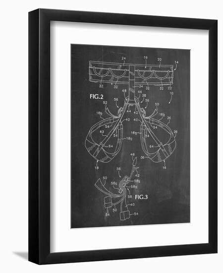 Climbing Harness Patent-null-Framed Art Print