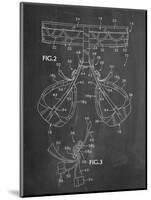 Climbing Harness Patent-null-Mounted Art Print