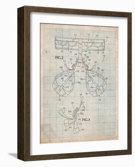 Climbing Harness Patent-Cole Borders-Framed Art Print