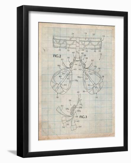 Climbing Harness Patent-Cole Borders-Framed Art Print