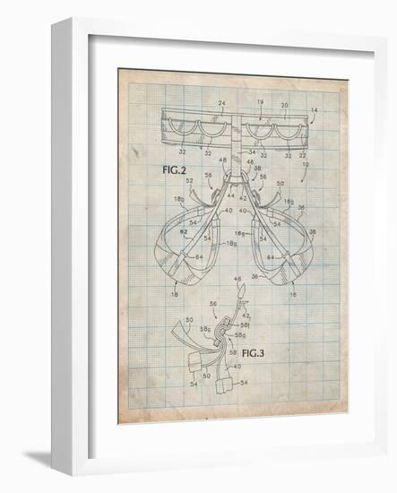 Climbing Harness Patent-Cole Borders-Framed Art Print