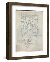 Climbing Harness Patent-Cole Borders-Framed Art Print