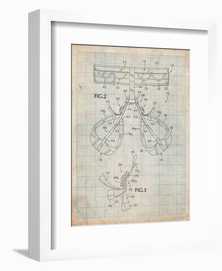 Climbing Harness Patent-Cole Borders-Framed Art Print