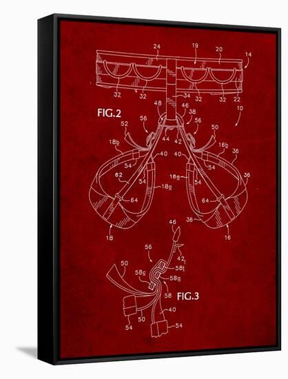 Climbing Harness Patent-Cole Borders-Framed Stretched Canvas