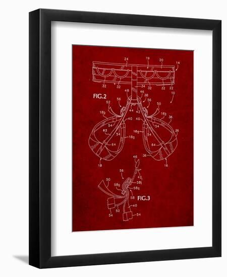 Climbing Harness Patent-Cole Borders-Framed Art Print