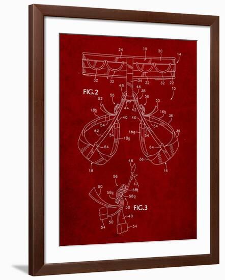 Climbing Harness Patent-Cole Borders-Framed Art Print