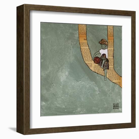 Climbing in the Wind-Kelsey Hochstatter-Framed Art Print