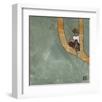 Climbing in the Wind-Kelsey Hochstatter-Framed Art Print