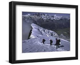 Climbing in Wallis, Switzerland-Michael Brown-Framed Photographic Print