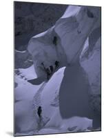 Climbing Khumbu Ice Fall, Nepal-Michael Brown-Mounted Photographic Print