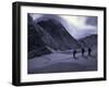 Climbing Lhotse, Everest in Nepal-Michael Brown-Framed Photographic Print