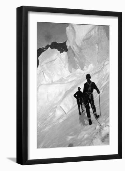 Climbing Mt. Mckinley, C.1900-23-null-Framed Photographic Print