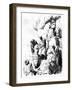 Climbing of the Pyramid, Egypt, 1880-BH Fiedlen-Framed Giclee Print