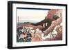 Climbing on Mt. Fuji-Katsushika Hokusai-Framed Giclee Print