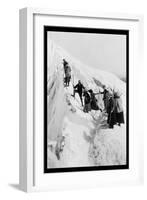 Climbing Paradise Glacier-Curtis & Miller-Framed Art Print