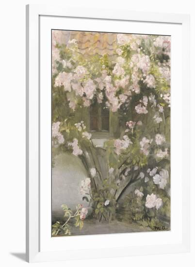 Climbing Roses, 1912-Michael Peter Ancher-Framed Giclee Print