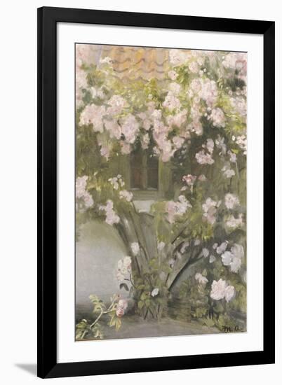 Climbing Roses, 1912-Michael Peter Ancher-Framed Giclee Print