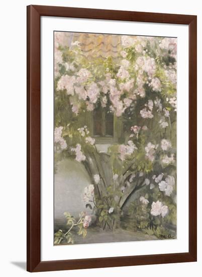 Climbing Roses, 1912-Michael Peter Ancher-Framed Giclee Print