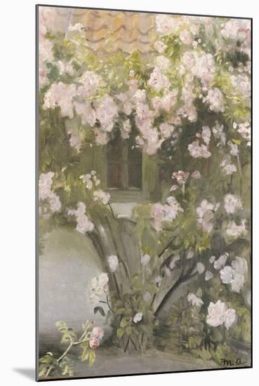 Climbing Roses, 1912-Michael Peter Ancher-Mounted Giclee Print