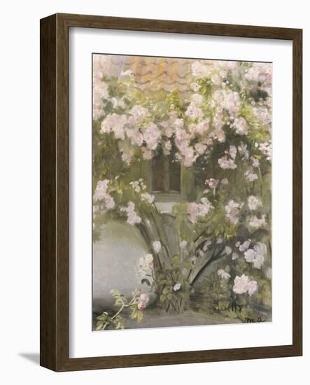 Climbing Roses, 1912-Michael Peter Ancher-Framed Giclee Print