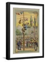 Climbing the Greasy Pole-null-Framed Premium Giclee Print