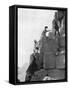 Climbing the Great Pyramid, Egypt, Late 19th Century-John L Stoddard-Framed Stretched Canvas