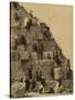 Climbing the Great Pyramid of Giza, 19th Century-Science Source-Stretched Canvas