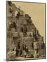 Climbing the Great Pyramid of Giza, 19th Century-Science Source-Mounted Giclee Print