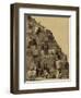 Climbing the Great Pyramid of Giza, 19th Century-Science Source-Framed Giclee Print