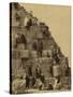 Climbing the Great Pyramid of Giza, 19th Century-Science Source-Stretched Canvas