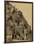 Climbing the Great Pyramid of Giza, 19th Century-Science Source-Framed Giclee Print