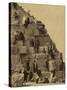 Climbing the Great Pyramid of Giza, 19th Century-Science Source-Stretched Canvas