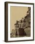 Climbing the Great Pyramid of Giza, 19th Century-Science Source-Framed Giclee Print