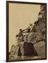 Climbing the Great Pyramid of Giza, 19th Century-Science Source-Framed Giclee Print