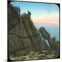 Climbing the Logan Rock, Near Treen, Cornwall, Late 19th or Early 20th Century-null-Mounted Giclee Print