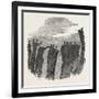 Climbing the Mont Blanc: the Party Crossing the Glacier Des Bossons-null-Framed Giclee Print