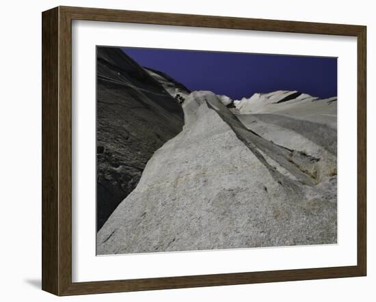 Climbing the Muir Wall at El Capitan, Yosemite National Park-Michael Brown-Framed Photographic Print