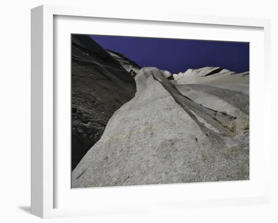 Climbing the Muir Wall at El Capitan, Yosemite National Park-Michael Brown-Framed Photographic Print