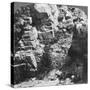 Climbing the Steep Zig-Zag Trail at the Eastern End of Yosemite Valley, California, USA, 1902-Underwood & Underwood-Stretched Canvas