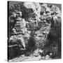 Climbing the Steep Zig-Zag Trail at the Eastern End of Yosemite Valley, California, USA, 1902-Underwood & Underwood-Stretched Canvas