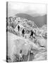 Climbing Through the Bossons Icefall on the Way Up Mont Blanc, Switzerland, Early 20th Century-null-Stretched Canvas