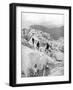 Climbing Through the Bossons Icefall on the Way Up Mont Blanc, Switzerland, Early 20th Century-null-Framed Giclee Print